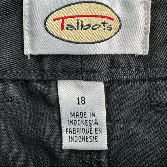 TALBOTS Denim Shorts Womens Size 18 Blk NWT High Waist 18.25 100%Cotton 5 Pocket - Picture 6 of 10